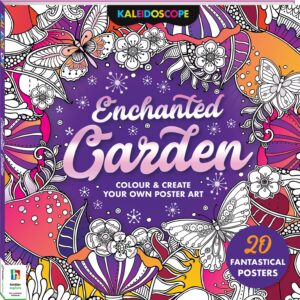 kaleidoscope enchanted garden colouring book