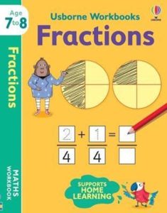 usborne workbook fractions ages 7 - 8