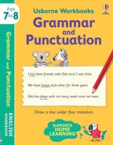 usborne workbook grammar and punctuation ages 7 - 8