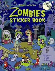 zombie sticker book